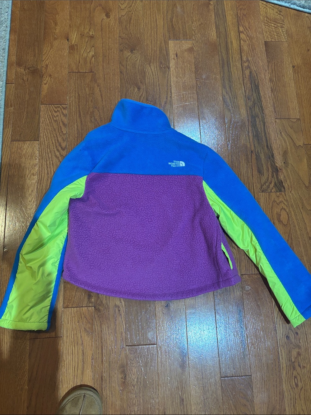 The North Face Kids Colorblock Fleece Jacket - Blue/Purple/Neon Green